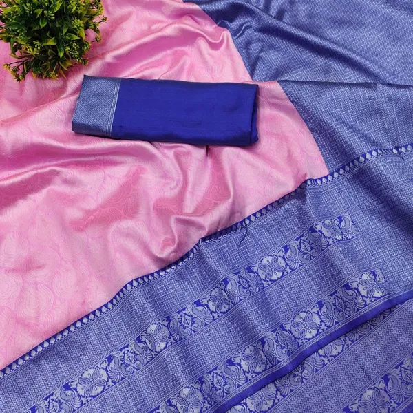 Pink_Embellished_Banarasi_Jacquard_Saree_(Pink)